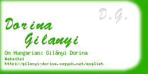 dorina gilanyi business card