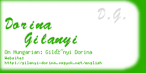 dorina gilanyi business card